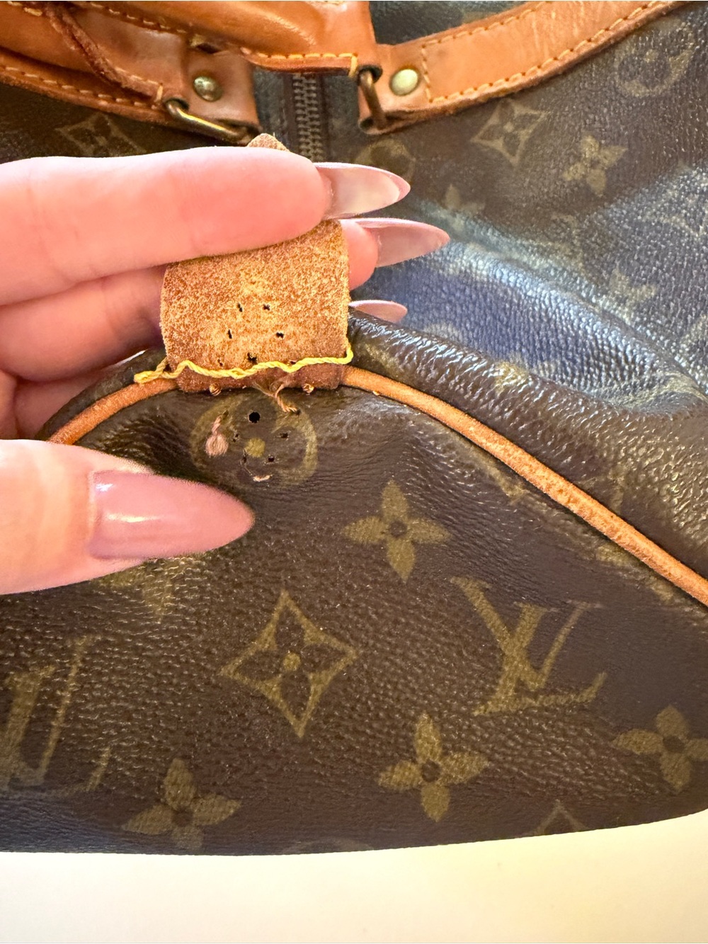 Well Loved 🤎 Louis Vuitton Brown Keepall 50 Travel Duffle Bag Weekender - Picture 5 of 16